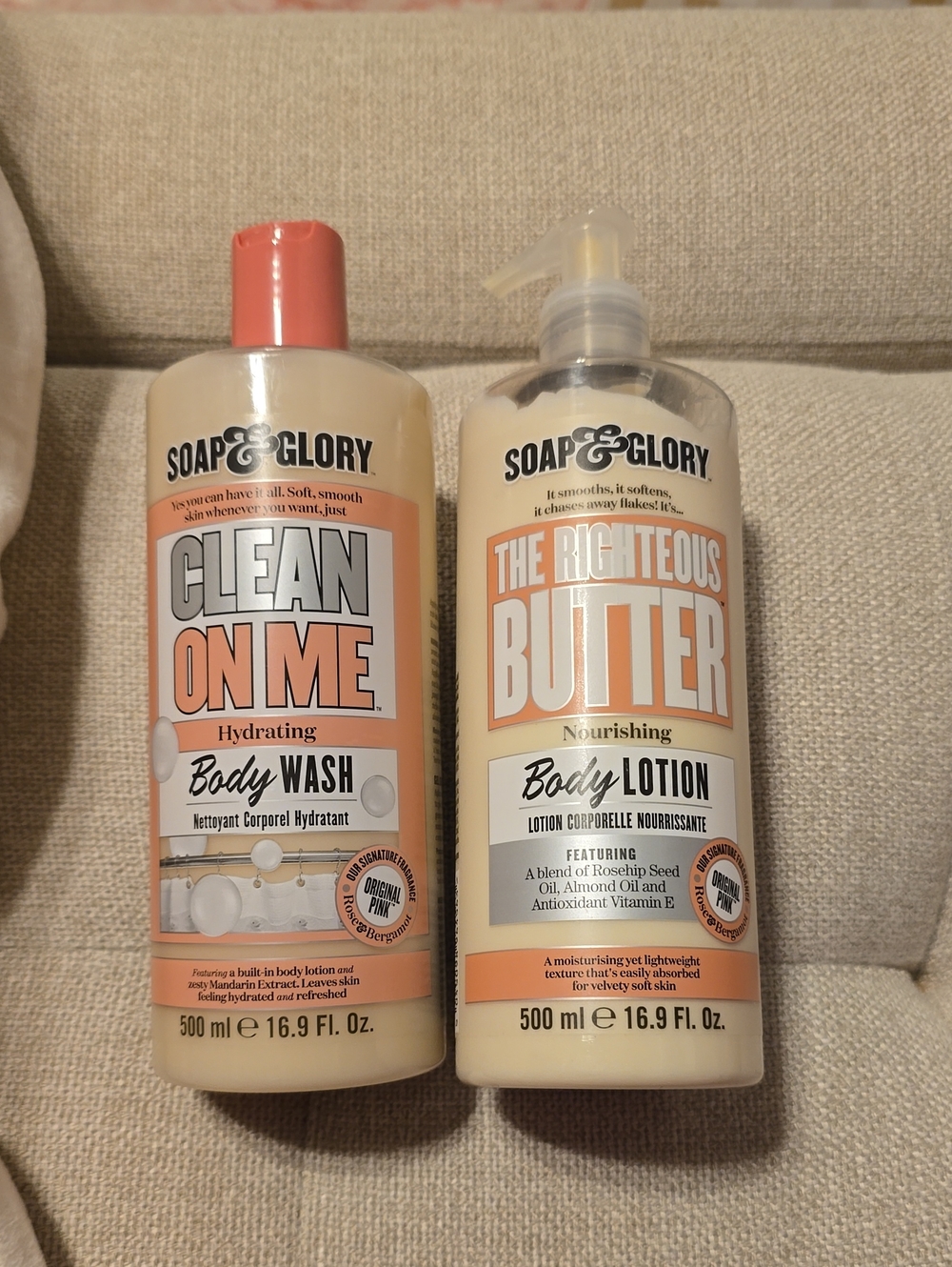 Soap And Glory Body Wash And Lotion